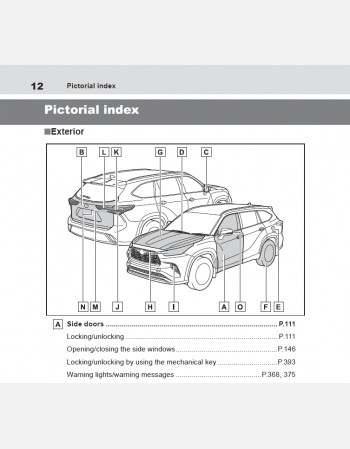 toyota kluger hybrid 2023-2024 owners manual